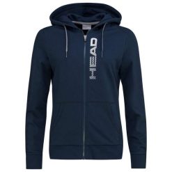 Bluza z kapturem damska Club Greta. Niebieskie bluzy z kapturem Head, s, bez wzorów, z bawełny, z kapturem, tenisowe. Za 211.50 zł.