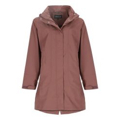 Parka dla kobiet Pro-X Elements Clarissa. Czerwone płaszcze PRO-X ELEMENTS, m, bez wzorów, z materiału, z kapturem. Za 514.40 zł.