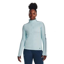 Bluza fitness damska Under Armour Train Cw 1/2 Zip. Niebieskie bluzy Under Armour, s, bez wzorów, bez kaptura, na fitness i siłownię. Za 149.99 zł.
