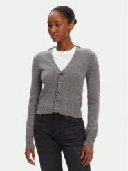 AMI PARIS Kardigan FKC127.005 Szary Regular Fit. Szare swetry AMI PARIS, xs, bez wzorów, z kaszmiru, bez ramiączek. Za 1,839.00 zł.