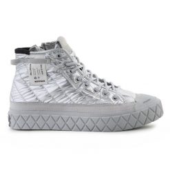 Buty Palladium Palla Ace Re-Quilt 94325-082-M srebrny. Szare buty treningowe bez wzorów, z materiału, bez zapięcia. Za 681.40 zł.