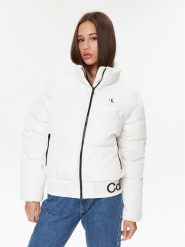 Calvin Klein Jeans Kurtka puchowa J20J222334 Biały Relaxed Fit. Białe kurtki Calvin Klein Jeans, na zimę, xl, bez wzorów, z jeansu, bez kaptura. Za 659.99 zł.