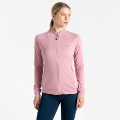 Bluza turystyczna damska Energise. Fioletowe bluzy bez kaptura Dare 2b, bez wzorów, bez kaptura, trekkingowe. W wyprzedaży za 199.99 zł.