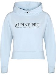 Alpine Pro Bluza "Jefewa" w kolorze błękitnym rozmiar: M. Niebieskie bluzy Alpine Pro, m, bez wzorów, z bawełny, bez ramiączek, z kapturem. Za 213.18 zł.