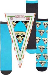 Skarpety Tastic Skarpetki unisex 3-pak Pizza Giftbox Blue. Czarne skarpetki Erima, bez wzorów, z bawełny. Za 144.99 zł.