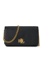 LAUREN RALPH LAUREN Torebka 432966784008 Czarny. Czarne kopertówki Lauren Ralph Lauren, bez wzorów, ze skóry, wizytowe, bez dodatków. Za 839.99 zł.