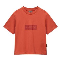 Koszulka damska Napapijri S-Suze. Czerwone t-shirty sportowe Napapijri, s, bez wzorów, bez ramiączek. Za 109.99 zł.