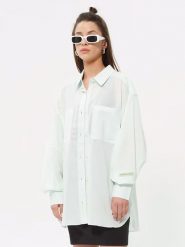 Reebok Koszula w kolorze miętowym rozmiar: S. Zielone koszule Reebok, s, bez wzorów, bez kołnierzyka, bez ramiączek. Za 79.40 zł.