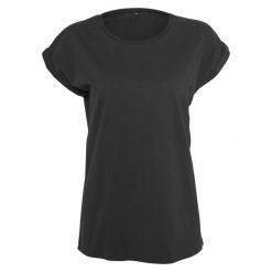 T-shirt Damski Slim Basic. Białe t-shirty BUILD YOUR BRAND, l, bez wzorów, sportowe, bez kołnierzyka, bez ramiączek. Za 67.99 zł.