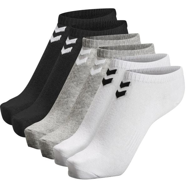 Niskie skarpety Hummel Chevron (x6). Białe skarpetki Hummel, bez wzorów, z bawełny. Za 110.00 zł.