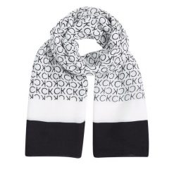 Chusta Calvin Klein. Czarne chusty Calvin Klein, bez wzorów. Za 209.99 zł.