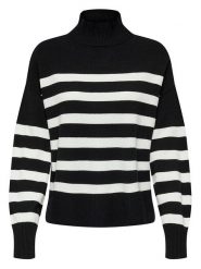 ONLY Sweter w kolorze czarnym rozmiar: XL. Czarne swetry ONLY, xl, bez wzorów, bez ramiączek. Za 83.62 zł.