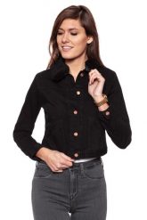 DAMSKA KURTKA JEANSOWA WRANGLER STAR JACKET BLACK STAR W413FG13D. Czarne kurtki Wrangler, s, bez wzorów, z jeansu, retro, bez kaptura. Za 299.99 zł.