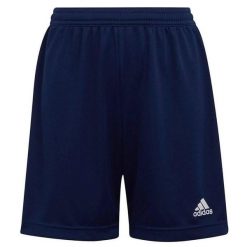 Spodenki piłkarskie junior Adidas Entrada 22. Niebieskie szorty adidas, bez wzorów, sportowe. Za 48.00 zł.