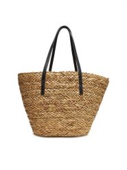 Pieces Torebka 17154658 Beżowy. Brązowe shopper bag Pieces, bez wzorów, z tworzywa sztucznego, bez dodatków. Za 179.99 zł.