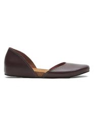 Comfortfusse Skórzane baleriny w kolorze bordowym rozmiar: 38. Czerwone baleriny Comfortfüße, bez wzorów, z okrągłym noskiem, bez obcasa, bez zapięcia. Za 260.99 zł.