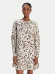 Marella Sukienka codzienna Samba 2613221171 Écru Regular Fit. Sukienki Marella, na co dzień, bez wzorów, z jedwabiu, bez kołnierzyka, bez ramiączek, proste. Za 1,359.00 zł.