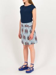 Blutsgeschwister Spódnica w kolorze błękitnym rozmiar: M. Niebieskie spódnice Blutsgeschwister, m, bez wzorów, z bawełny, mini, rozkloszowane. Za 119.40 zł.