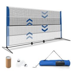 Siatka do gry w badmintona i tenisa z torbą transportową 2 w 1. Torby sportowe Costway, bez wzorów. Za 142.00 zł.