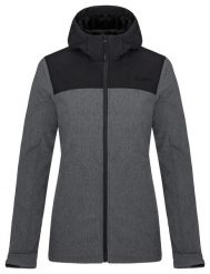 Damska kurtka softshell Loap Luka czarna. Czarne kurtki ÀLG, na zimę, m, bez wzorów, z materiału, bez kaptura. Za 177.88 zł.