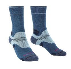 BRIDGEDALE Skarpety damskie HIKE MID MERINO E-L ( 41-43)-Niebieski. Niebieskie skarpetki Bridgedale, bez wzorów, z elastanu. Za 62.90 zł.