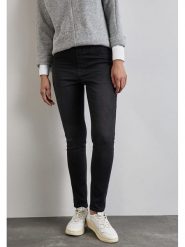 Street One Dżinsy - Skinny fit - w kolorze antracytowym rozmiar: W38/L28. Czarne jeansy Street One, l, bez wzorów, street, z podwyższonym stanem. Za 92.42 zł.