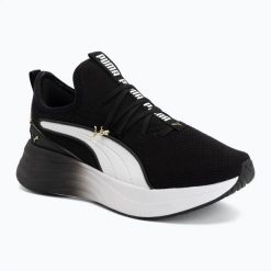 Buty damskie PUMA Softride Sabrina. Czarne buty do biegania Puma, bez wzorów, z gumy, bez zapięcia, do biegania. Za 269.99 zł.