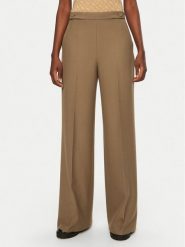 BOSS Spodnie palazzo Tupita 50531846 Brązowy Wide Leg. Brązowe spodnie materiałowe Boss, bez wzorów, z materiału. Za 589.99 zł.
