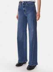 DKNY Jeansy DJ6M4228 Niebieski Wide Leg. Niebieskie jeansy DKNY, m, bez wzorów, z bawełny. Za 629.99 zł.