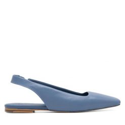 Sandały Simple. Niebieskie sandały Simple, bez wzorów, bez obcasa, na płaskiej podeszwie, bez zapięcia. Za 319.99 zł.