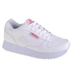 Trampki Damskie Base II. Białe trampki Kappa, bez wzorów, z gumy, klasyczne, bez zapięcia. Za 199.99 zł.