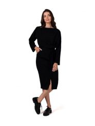 Be Wear Sukienka w kolorze czarnym rozmiar: XL. Czarne sukienki Be Wear, xl, bez wzorów, z tkaniny, bez kołnierzyka, bez ramiączek, midi. Za 122.67 zł.