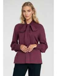 Nife Bluzka w kolorze fioletowym rozmiar: 40. Różowe bluzki Nife, bez wzorów, bez kołnierzyka, bez ramiączek. Za 143.22 zł.