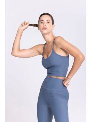 Onamaste Top sportowy w kolorze niebieskim rozmiar: L/XL. Niebieskie topy sportowe Onamaste, l, bez wzorów, z materiału, outdoorowe. Za 126.99 zł.