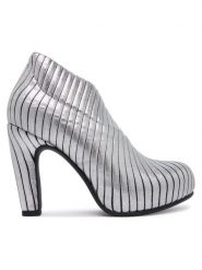 United Nude Botki Fold HI II 10870851129 Srebrny. Szare botki United Nude, bez wzorów, z materiału, bez obcasa, na słupku, bez zapięcia. Za 1,169.00 zł.
