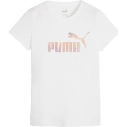 Koszulka sportowa damska Puma Ess+ Summer Daze. Brązowe t-shirty sportowe Puma, m, bez wzorów, z bawełny, bez ramiączek, na fitness i siłownię. Za 164.00 zł.