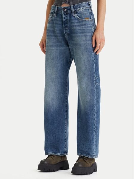 G-Star Raw Jeansy Bowey D25372-E352 Niebieski Loose Fit. Niebieskie jeansy G-Star Raw, bez wzorów, z bawełny, retro. Za 340.99 zł.