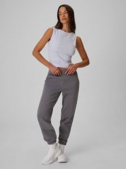 4F Spodnie dresowe joggery damskie - szare XS. Szare spodnie dresowe 4f, bez wzorów, z dresówki. Za 129.99 zł.