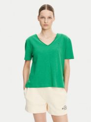 Tommy Hilfiger T-Shirt WW0WW43901 Zielony Relaxed Fit. Zielone t-shirty Tommy Hilfiger, xl, bez wzorów, z bawełny, bez kołnierzyka, bez ramiączek. Za 159.99 zł.