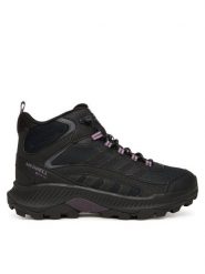 Merrell Trekkingi Speed Strike 2 Mid GORE-TEX J038258 Czarny. Czarne buty trekkingowe Merrell, z gore-texu, bez zapięcia. Za 649.99 zł.