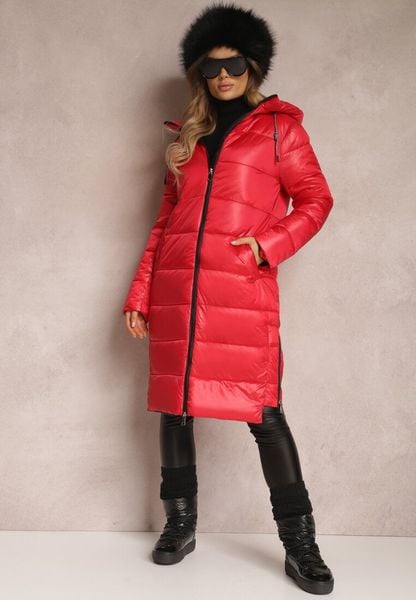 Czerwona Kurtka Cilitheme. Czerwone kurtki Renee, l, bez wzorów, z tkaniny. Za 179.99 zł.