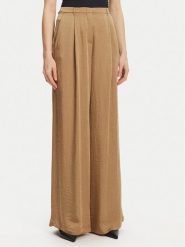 Marella Spodnie palazzo Silico 2513131125 Beżowy Wide Leg. Brązowe spodnie materiałowe Marella, bez wzorów, z acetatu. Za 789.99 zł.