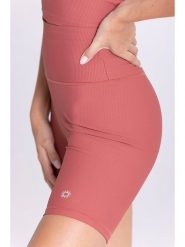 Onamaste Szorty sportowe w kolorze koralowym rozmiar: L/XL. Czerwone szorty sportowe Onamaste, bez wzorów, z materiału, z podwyższonym stanem, outdoorowe. Za 121.99 zł.