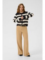 CULTURE Wełniany kardigan w kolorze czarno-białym rozmiar: XL. Czarne swetry Culture, xl, bez wzorów, z kaszmiru, bez ramiączek. Za 208.99 zł.