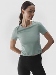4F Koszulka sportowa w kolorze błękitnym rozmiar: M. Niebieskie t-shirty sportowe 4f, m, bez wzorów, z materiału, bez ramiączek, outdoorowe. Za 57.33 zł.