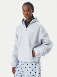 Adidas Bluza Adiluna Season 2 X Jennie Fleece Hoodie Jacket LD8925 Niebieski jasny Regular Fit. Niebieskie bluzy adidas, l, bez wzorów, bez ramiączek, bez kaptura. Za 439.99 zł.