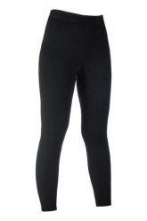 Damskie legginsy jeździeckie z pełną przyczepnością HKM Tabea. Czarne legginsy HKM, bez wzorów, długie. Za 196.50 zł.