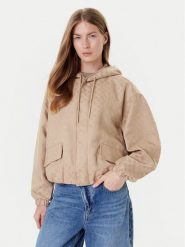 Guess Kurtka przejściowa V5YL02 WH492 Beżowy Regular Fit. Brązowe kurtki Guess, s, z aplikacjami, z syntetyku, bez kaptura. Za 429.99 zł.
