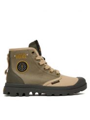 Palladium Trapery Pampa Hawkins Police 94624-308-M Zielony. Zielone traperki Palladium, bez wzorów, z materiału, bez obcasa, bez zapięcia. Za 449.99 zł.