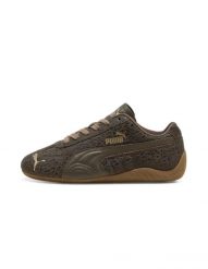 Buty sportowe damskie Puma SPEEDCAT CAT. Brązowe buty treningowe Puma, bez wzorów, z materiału, bez zapięcia, trekkingowe. Za 621.25 zł.